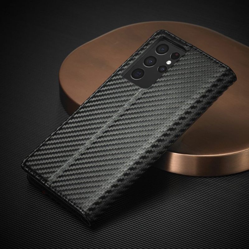 Κάλυμμα Samsung Galaxy S21 Ultra 5G Carbon Fiber Leather Effect - M2