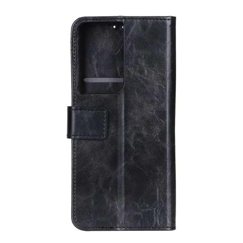 Κάλυμμα Samsung Galaxy S21 Ultra 5G Charm Premium Leather Effect