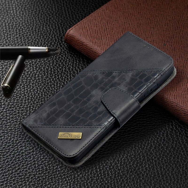 Κάλυμμα Samsung Galaxy S21 Ultra 5G Croc Aspect Leather Effect