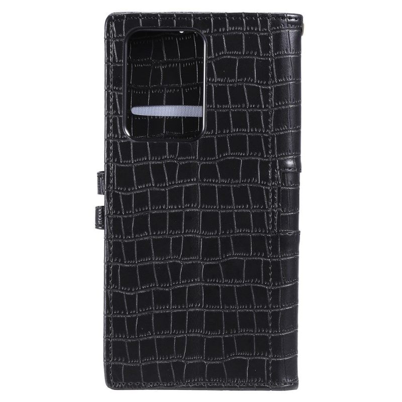 Κάλυμμα Samsung Galaxy S21 Ultra 5G Croc Effect Leather Style