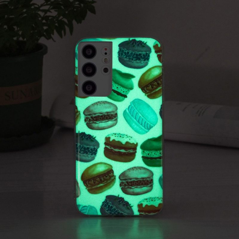 Θήκη Samsung Galaxy S21 Ultra 5G Fluorescent Macarons