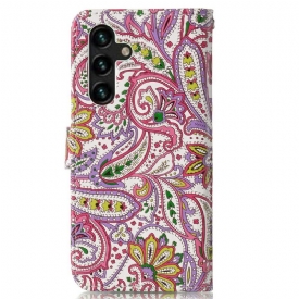 δερματινη θηκη Samsung Galaxy A13 5G Paisley Flower