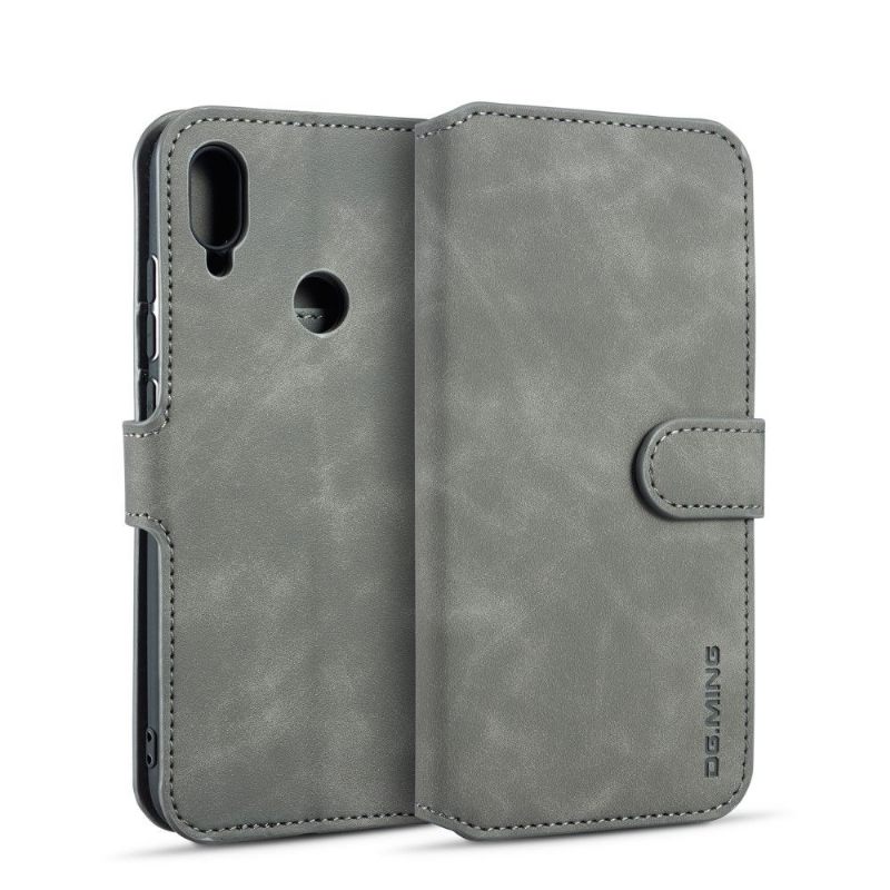 Κάλυμμα Huawei Y6 2019 Dg Ming Leather Effect