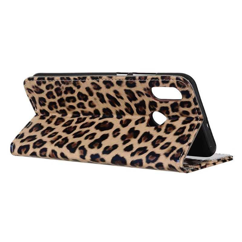 Κάλυμμα Huawei Y6 2019 πορτοφολι Leopard Wallet