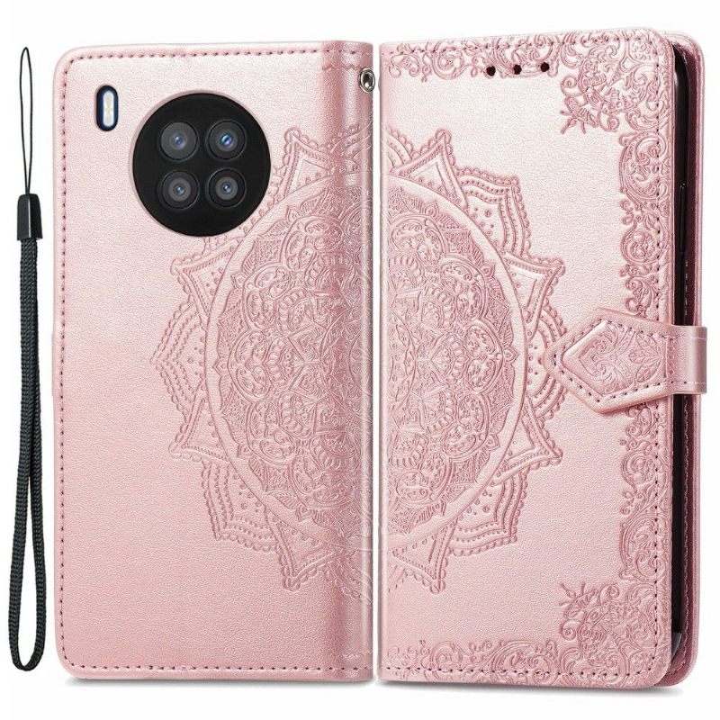 Κάλυμμα Honor 50 Lite / Huawei Nova 8i Mandala Relief Faux Leather