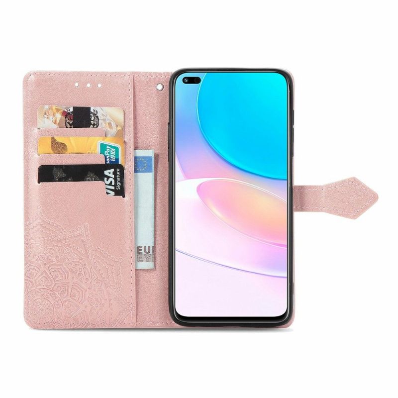 Κάλυμμα Honor 50 Lite / Huawei Nova 8i Mandala Relief Faux Leather