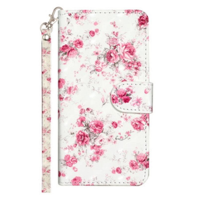 Κάλυμμα Samsung Galaxy A14 / A14 5G με κορδονι Strap Liberty Flowers