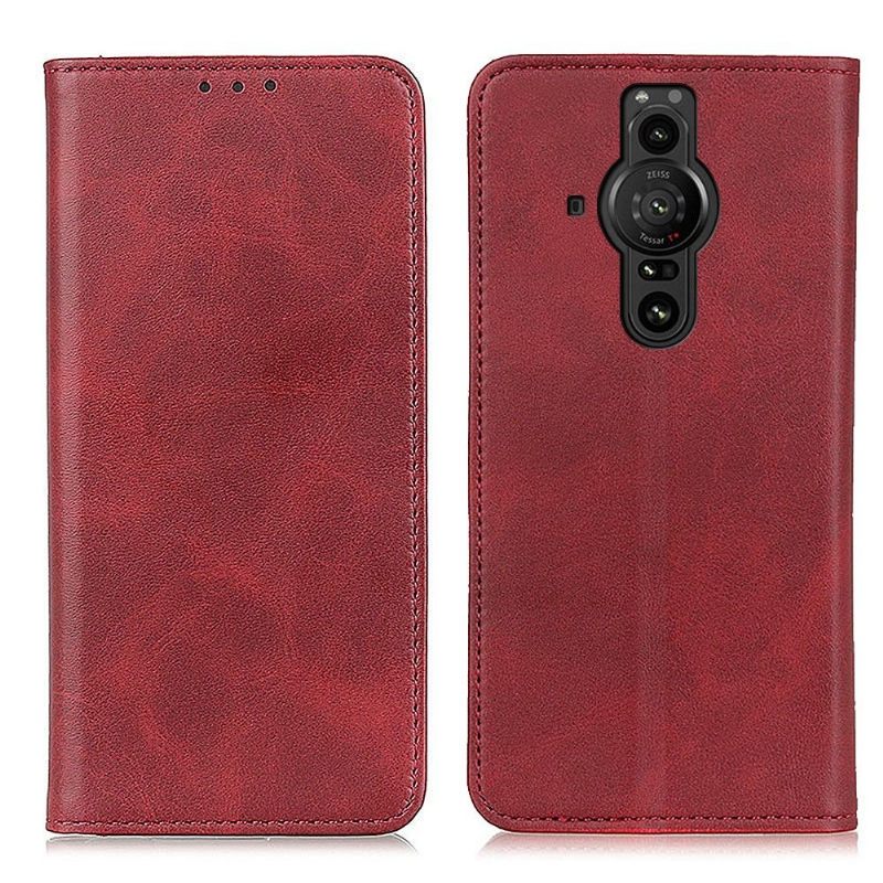 Κάλυμμα Sony Xperia Pro-I Θήκη Flip Simone Flip Aged Faux Leather