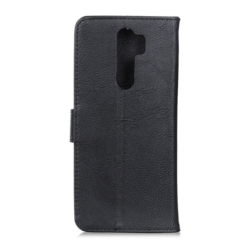 Κάλυμμα Xiaomi Redmi 9 Khazneh Leather Effect - Μαύρο