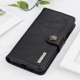 Κάλυμμα Xiaomi Redmi Note 10 4G / Note 10S Κάτοχος Κάρτας Khazneh Leather Effect