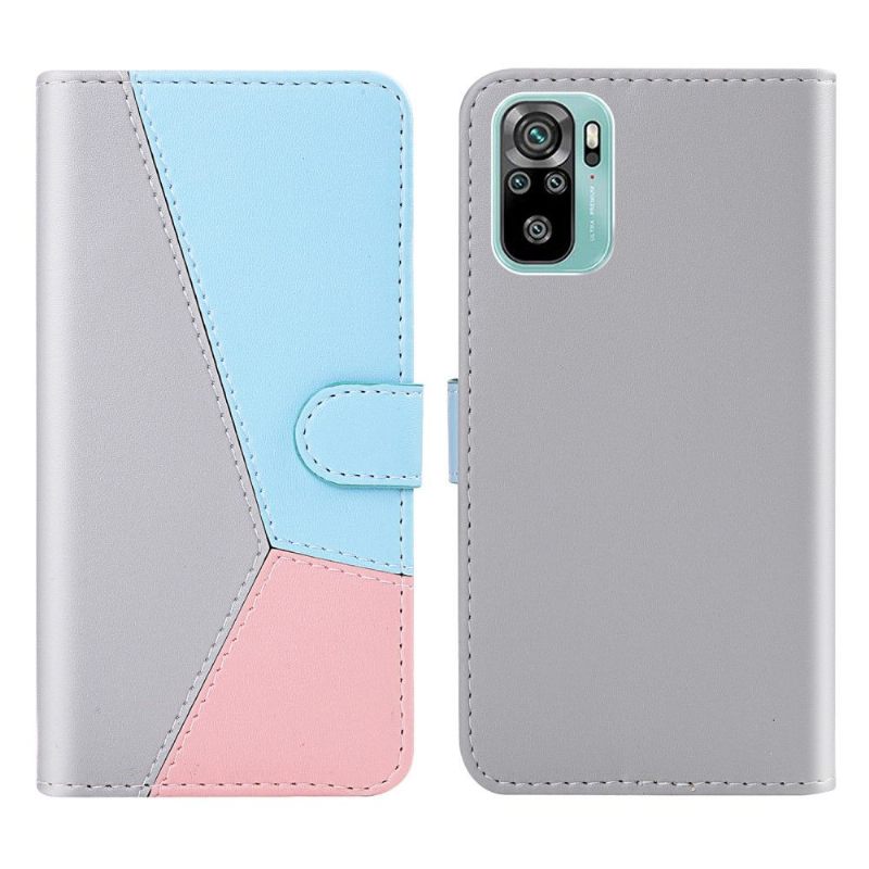 Κάλυμμα Xiaomi Redmi Note 10 4G / Note 10S Tricolor Faux Leather