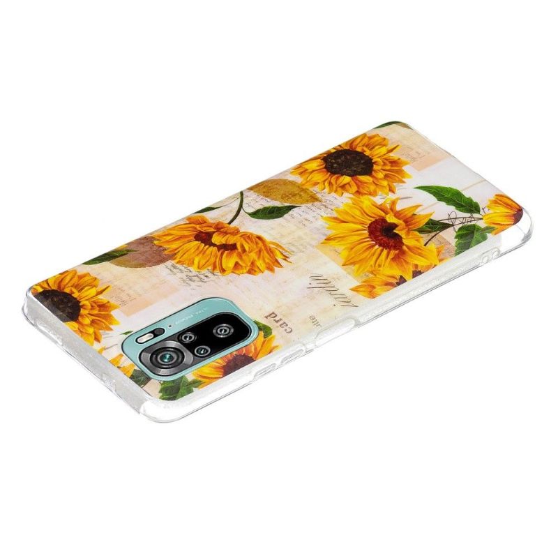 Θήκη Xiaomi Redmi Note 10 4G / Note 10S Fluorescent Sunflower Vintage