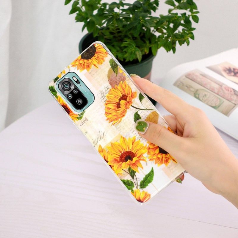 Θήκη Xiaomi Redmi Note 10 4G / Note 10S Fluorescent Sunflower Vintage