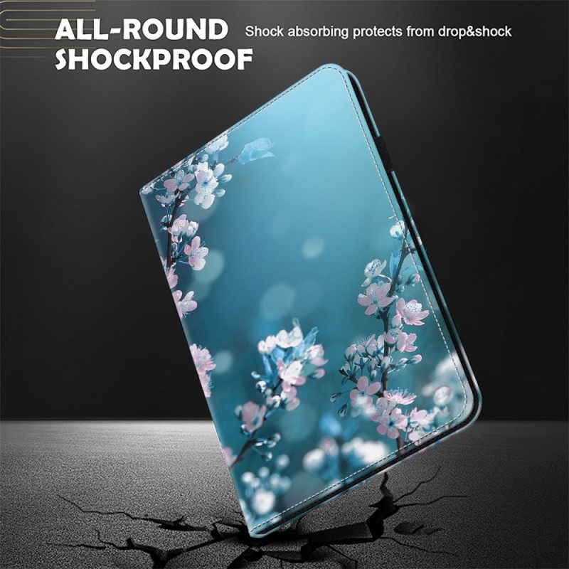 Δερματινη Θηκη Samsung Galaxy Tab S9 Fe Plus Plum Blossoms