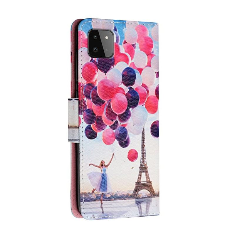 Κάλυμμα Samsung Galaxy A22 5G Eiffel Tower Balloon Girl