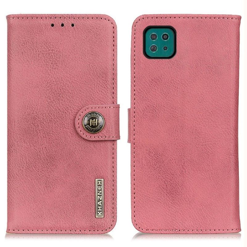 Κάλυμμα Samsung Galaxy A22 5G Κάτοχος Κάρτας Khazneh Leather Effect