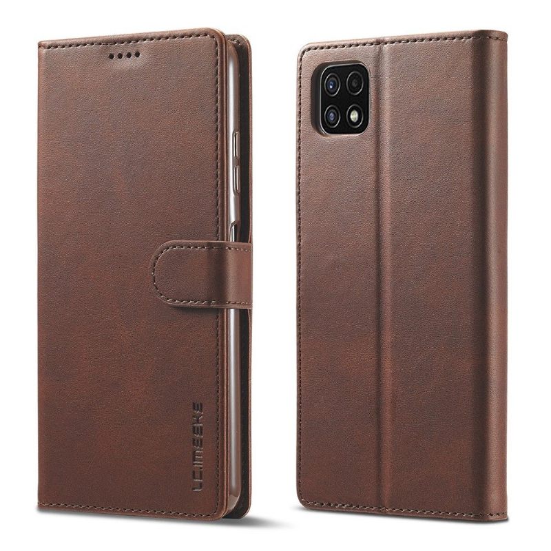 Θήκη Flip Samsung Galaxy A22 5G δερματινη θηκη Leather Effect Lc.imeeke