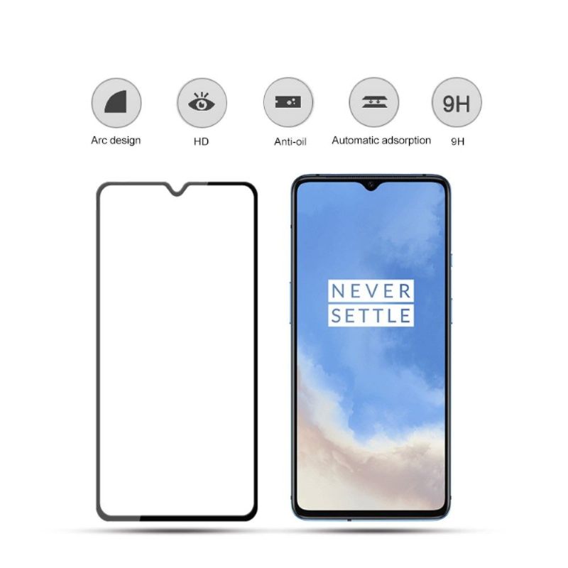 Oneplus 7T - Πακέτο 2 Μεμβρανών Από Σκληρυμένο Γυαλί Πλήρους Μεγέθους