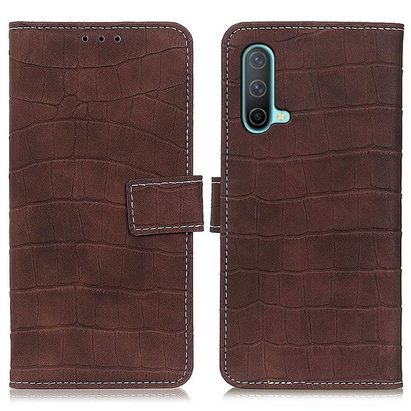 Κάλυμμα OnePlus Nord CE 5G Imitation Leather Croc Look