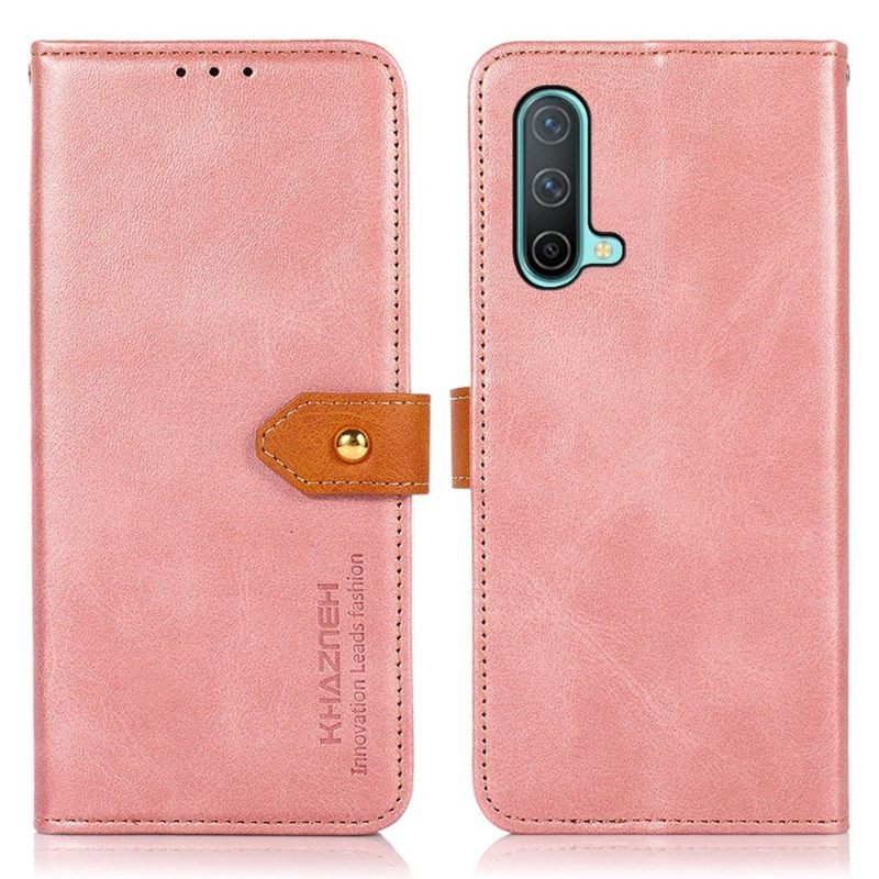 Κάλυμμα OnePlus Nord CE 5G Khazneh Bicolor Faux Leather