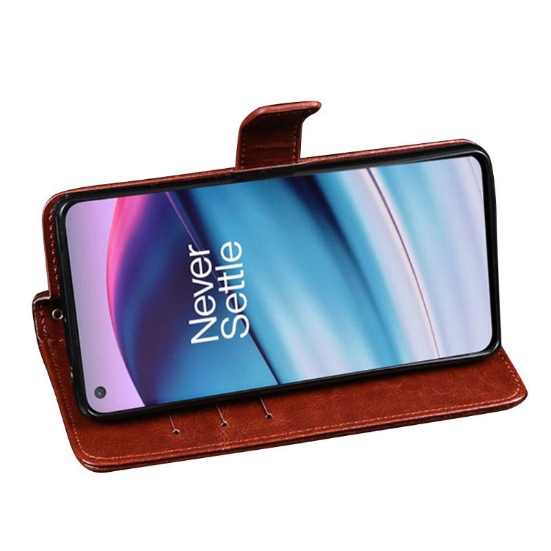 Κάλυμμα OnePlus Nord CE 5G Θήκη Flip Idewei Folio Leather Effect