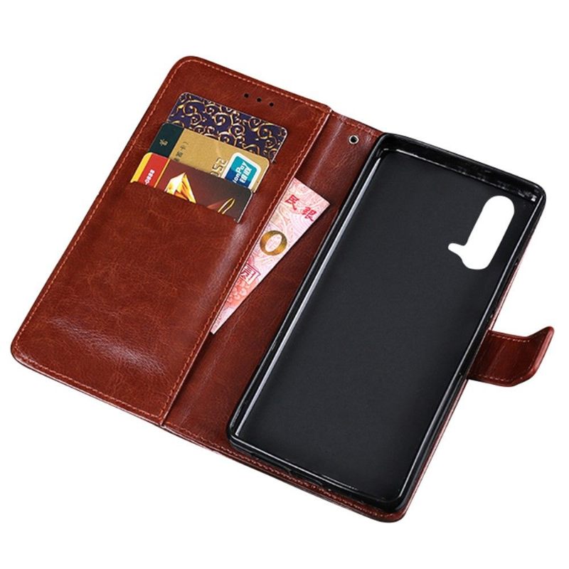 Κάλυμμα OnePlus Nord CE 5G Θήκη Flip Idewei Folio Leather Effect