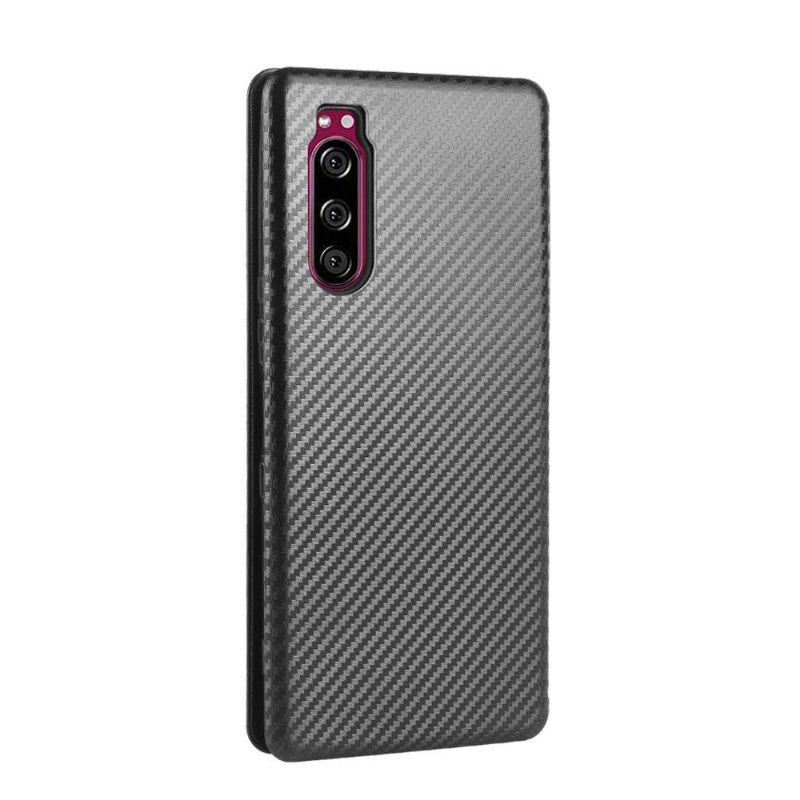 δερματινη θηκη Sony Xperia 5 II Effect Carbon Fiber