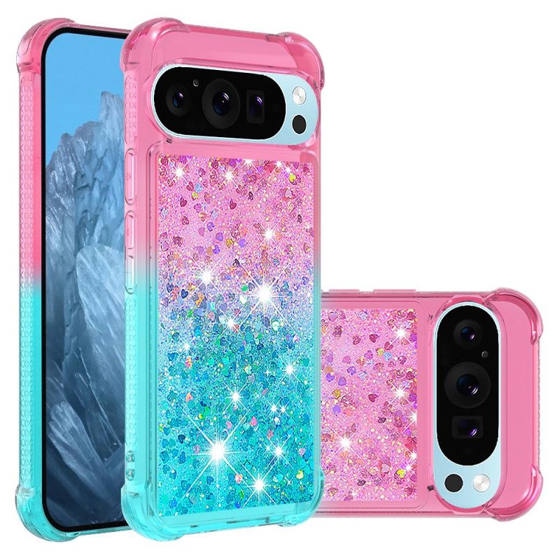 Κάλυμμα Google Pixel 9 Pro Xl Glitter Gradient Σιλικόνης