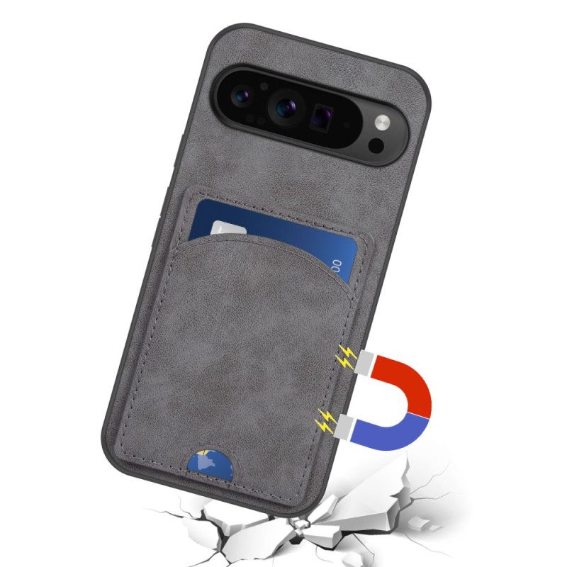 Κάλυμμα Google Pixel 9 Pro Xl Θήκες Κινητών Υποστήριξη Θήκης Κάρτας Δερμάτινων Εφέ