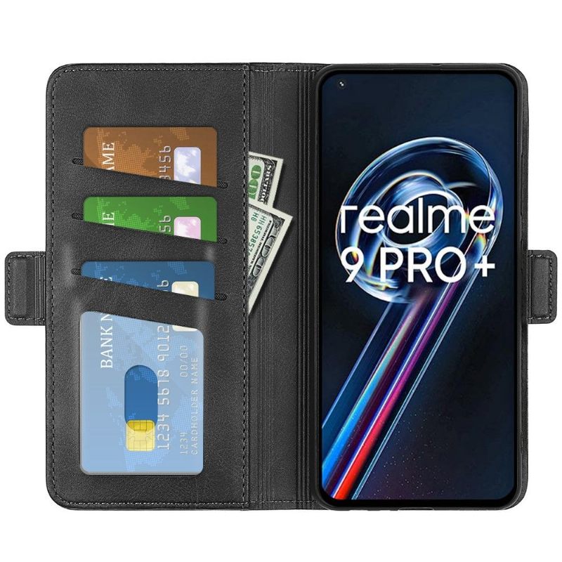 Θήκη Flip Realme 9 Pro Plus πορτοφολι Ματ Κάλυμμα Από Συνθετικό Δέρμα