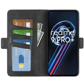 Θήκη Flip Realme 9 Pro Plus πορτοφολι Ματ Κάλυμμα Από Συνθετικό Δέρμα