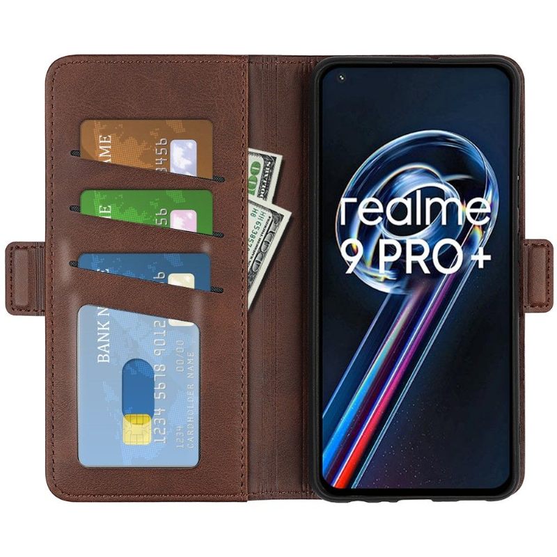 Θήκη Flip Realme 9 Pro Plus πορτοφολι Ματ Κάλυμμα Από Συνθετικό Δέρμα