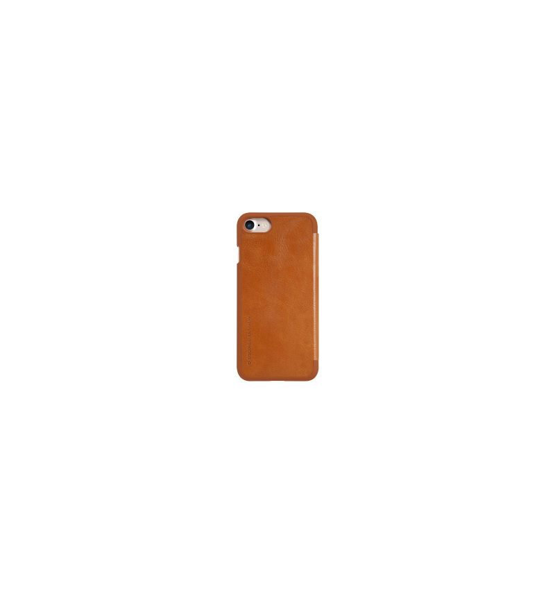 δερματινη θηκη iPhone SE 2022 Qin Series Nillkin Faux Leather - Havana