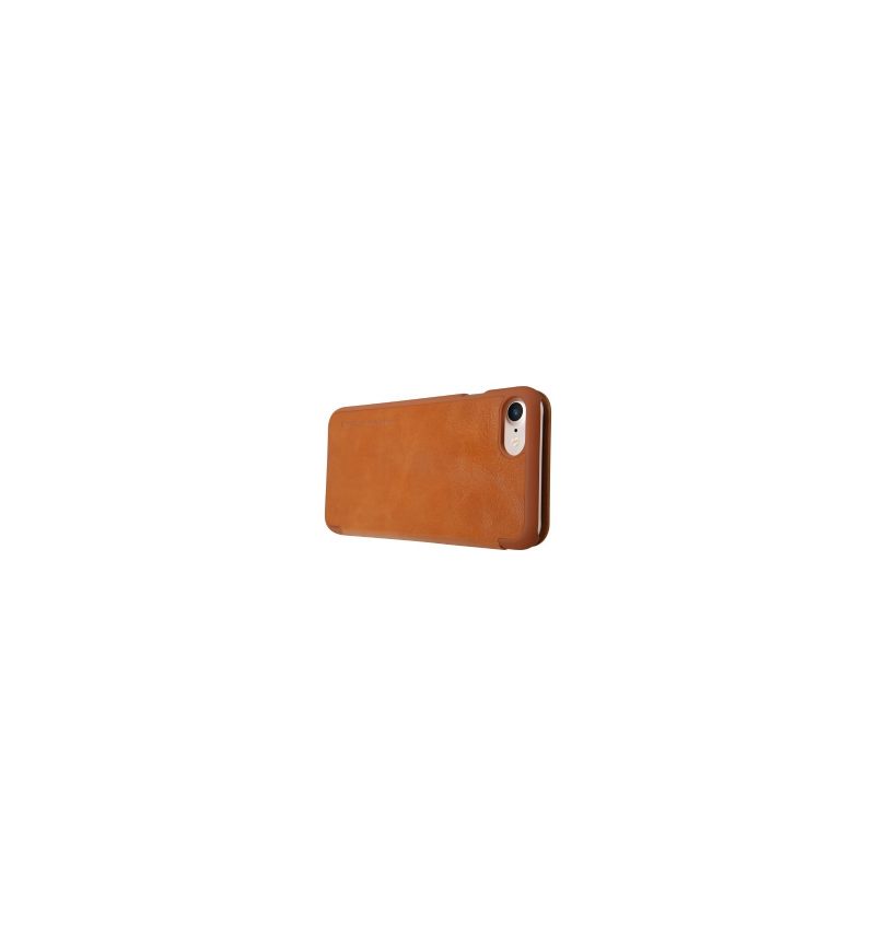 δερματινη θηκη iPhone SE 2022 Qin Series Nillkin Faux Leather - Havana