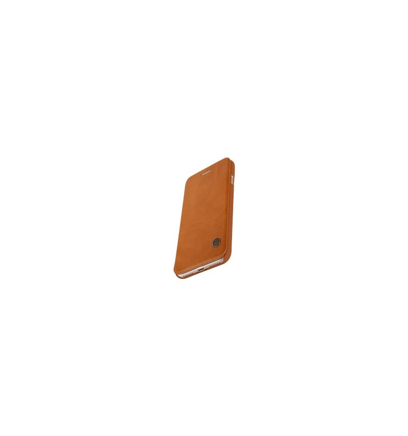 δερματινη θηκη iPhone SE 2022 Qin Series Nillkin Faux Leather - Havana