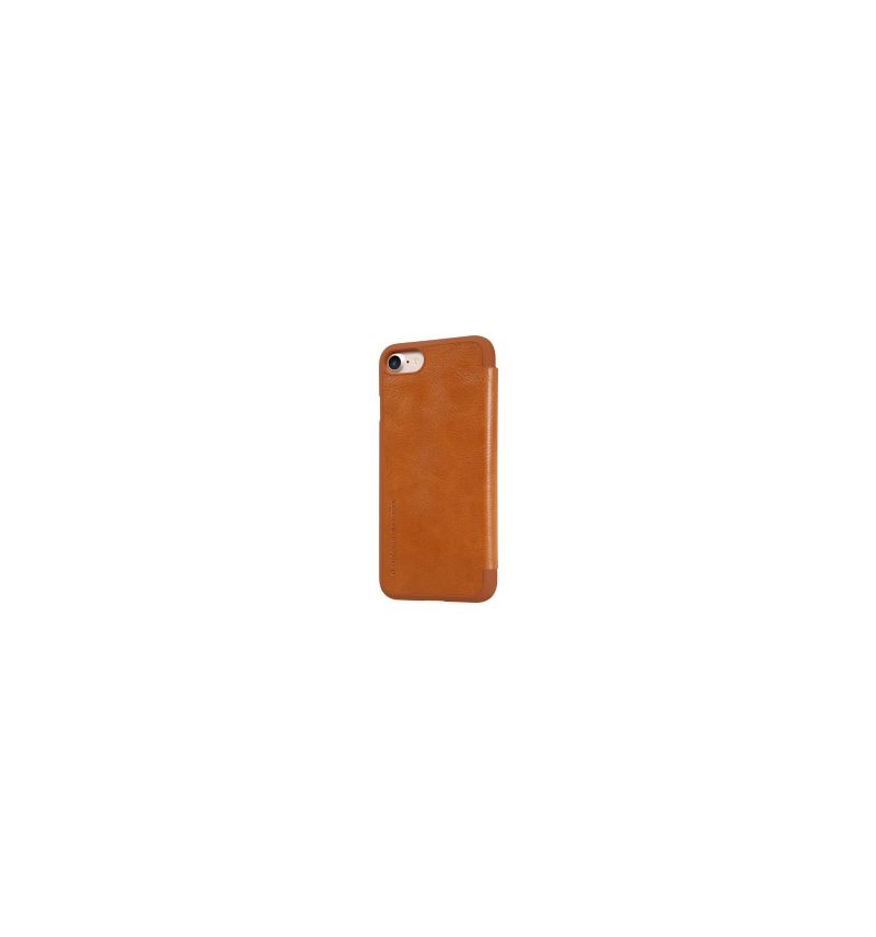 δερματινη θηκη iPhone SE 2022 Qin Series Nillkin Faux Leather - Havana