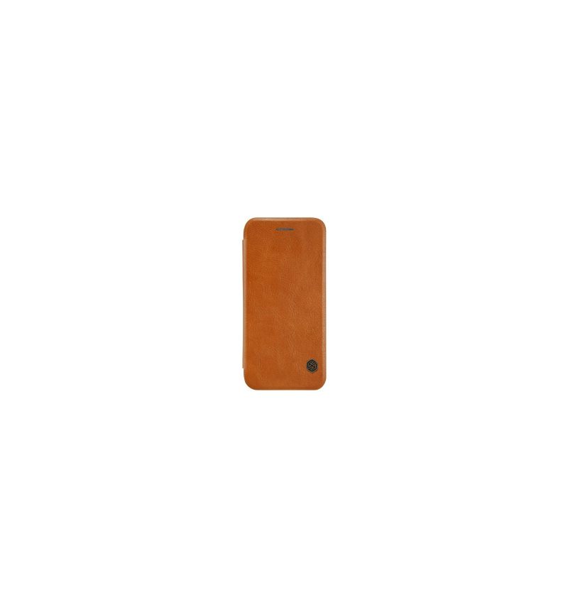 δερματινη θηκη iPhone SE 2022 Qin Series Nillkin Faux Leather - Havana