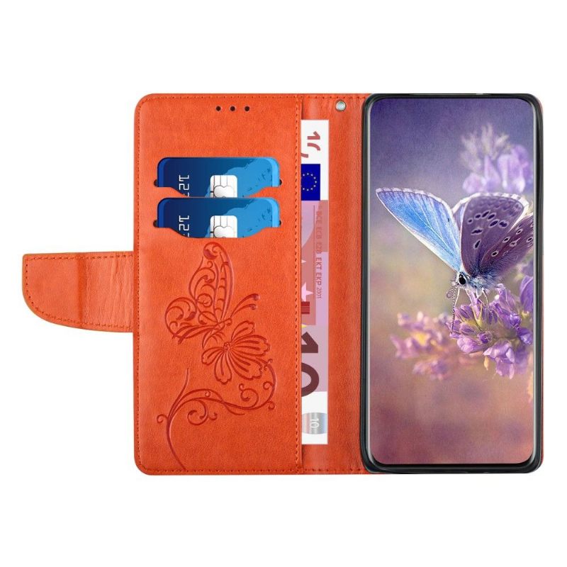 δερματινη θηκη iPhone SE 2022 Θήκη Flip Butterfly Folio