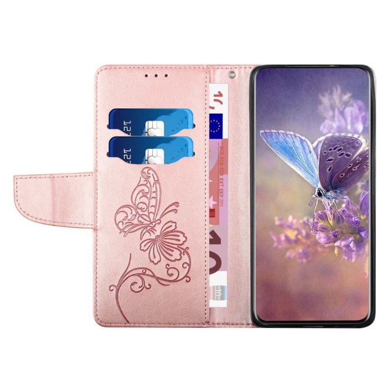 δερματινη θηκη iPhone SE 2022 Θήκη Flip Butterfly Folio