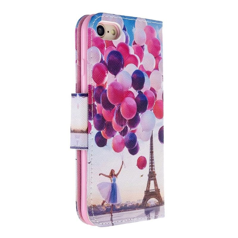 Κάλυμμα iPhone SE 2022 Eiffel Tower Balloon Girl