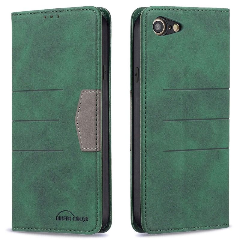 Κάλυμμα iPhone SE 2022 Θήκη Flip Binfen Color Flip Faux Leather