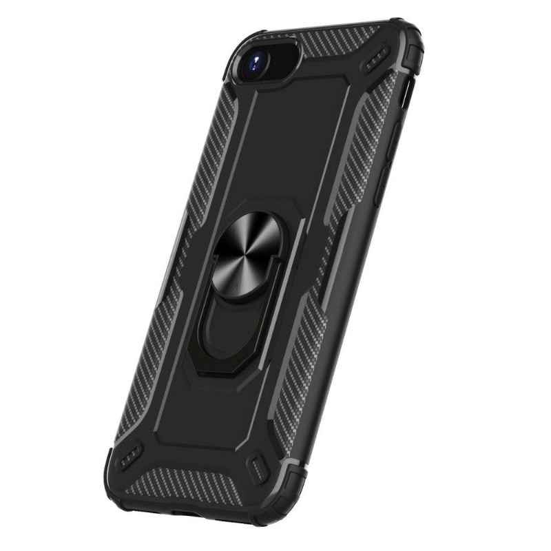 Θήκη iPhone SE 2022 Δαχτυλίδι Carbon Look