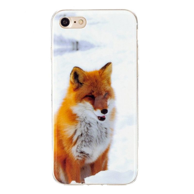 Θήκη iPhone SE 2022 Fluorescent Red Fox