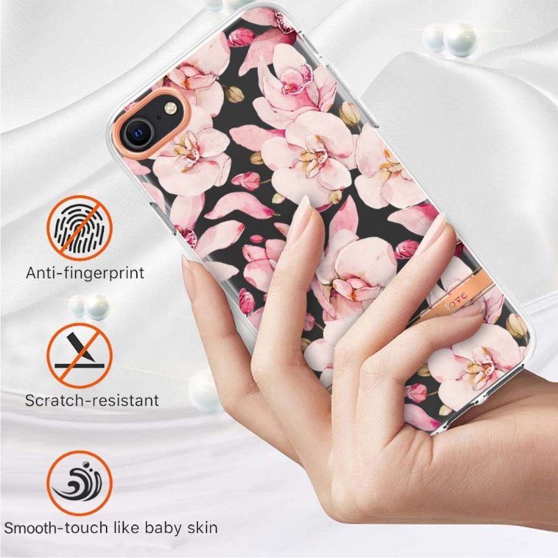 θηκη κινητου iPhone SE 2022 Gardenia Pink Flower