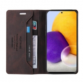 Κάλυμμα Samsung Galaxy A72 4G / A72 5G Classic Retro Faux Leather