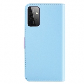 Κάλυμμα Samsung Galaxy A72 4G / A72 5G Tricolor Faux Leather