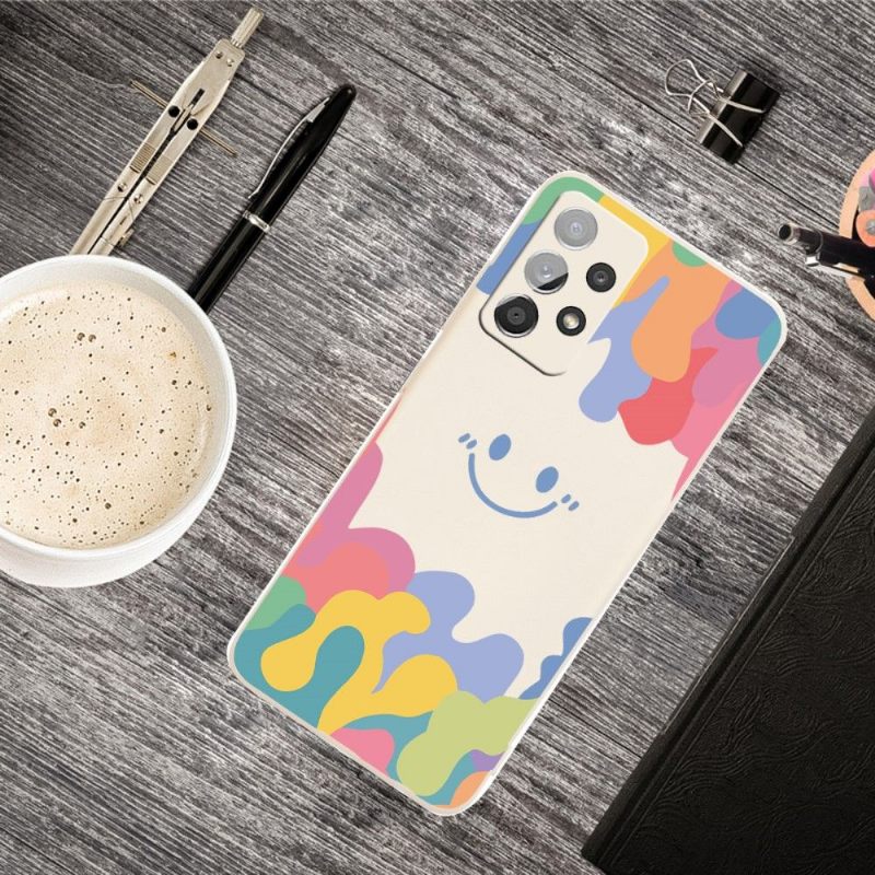 θηκη κινητου Samsung Galaxy A72 4G / A72 5G Silicone Smiling Splash