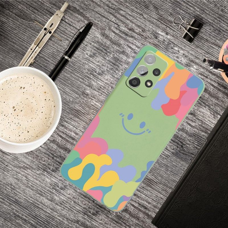 θηκη κινητου Samsung Galaxy A72 4G / A72 5G Silicone Smiling Splash