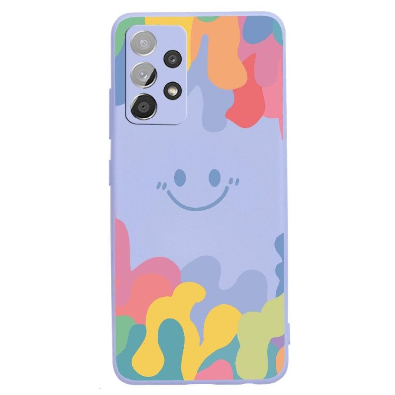 θηκη κινητου Samsung Galaxy A72 4G / A72 5G Silicone Smiling Splash