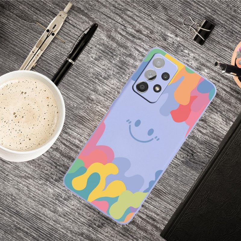 θηκη κινητου Samsung Galaxy A72 4G / A72 5G Silicone Smiling Splash